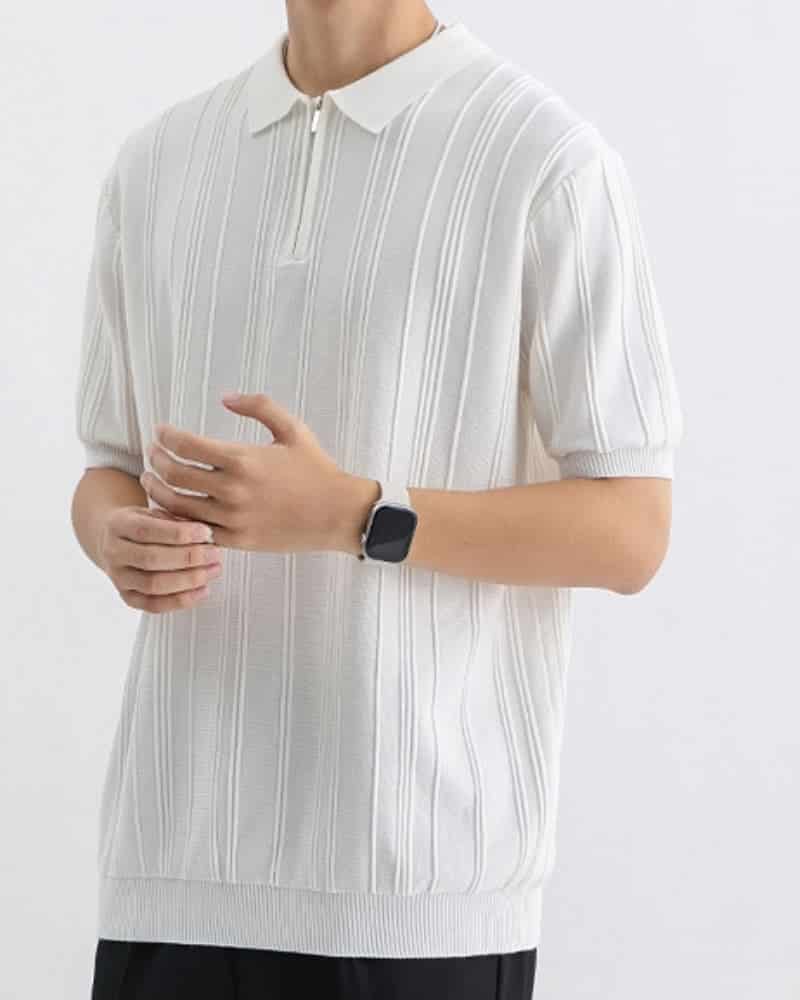 Signature Zip-Up Polo - miniatura 2