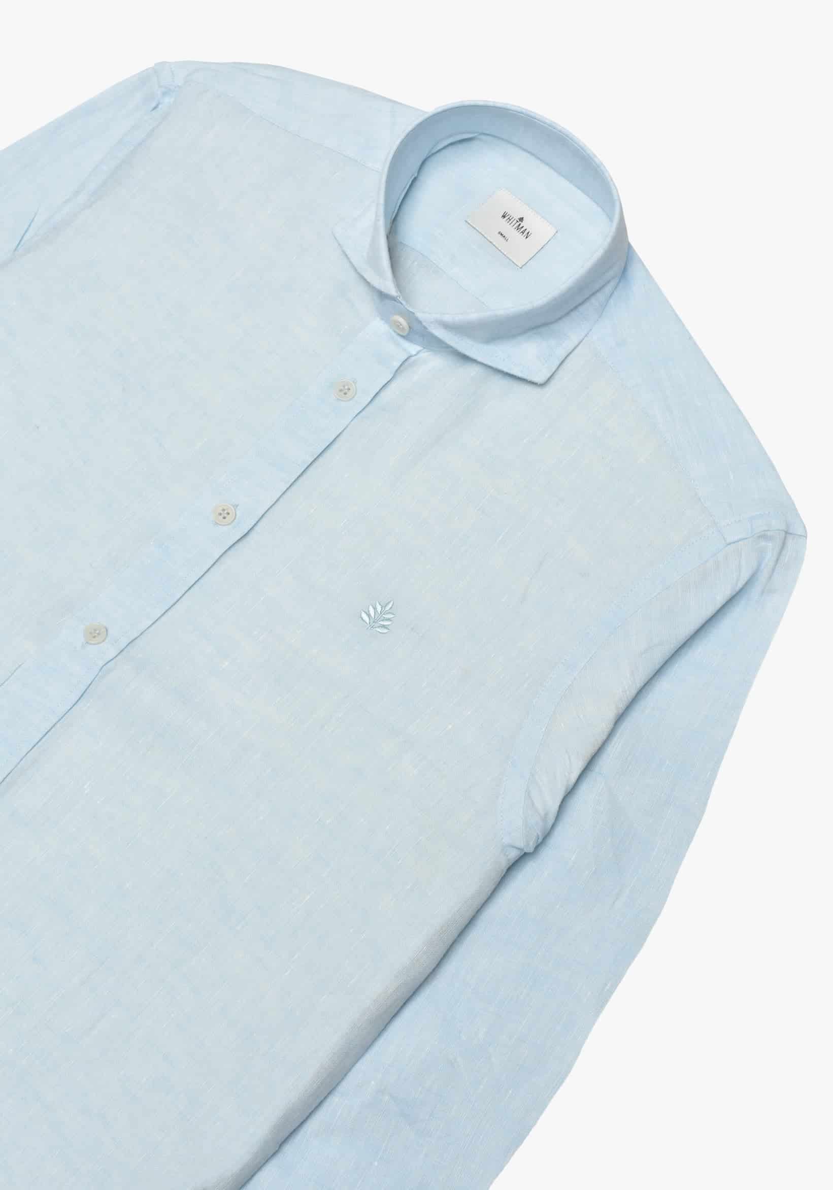 Camisa Lino Cf Azul Celeste L-Atn - miniatura 3