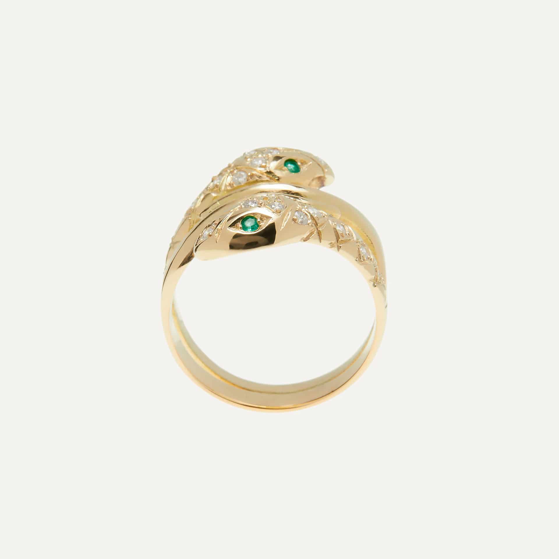 Anillo Doble Snake - miniatura 2