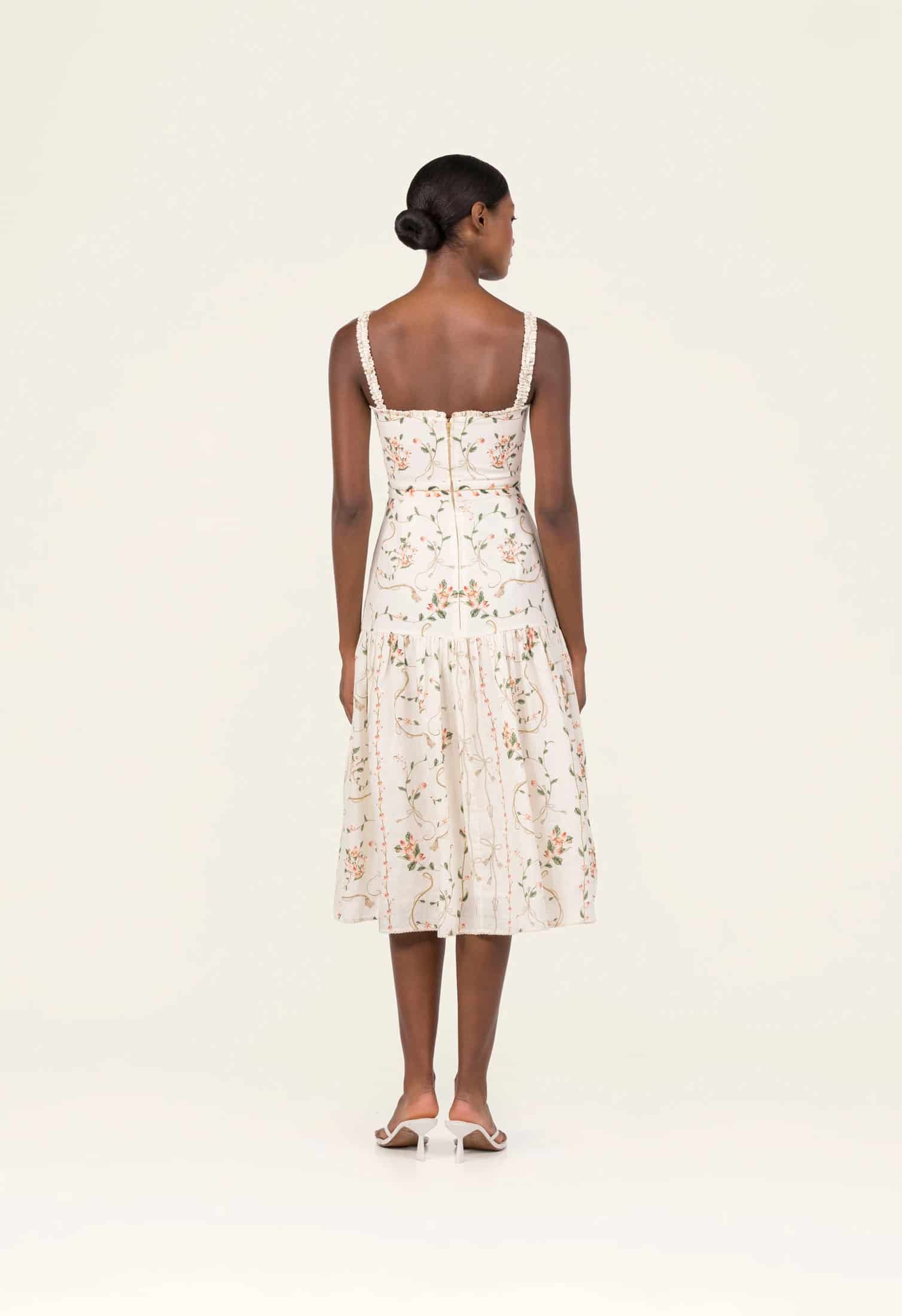 Nispero  Navegante Midi Dress - miniatura 7