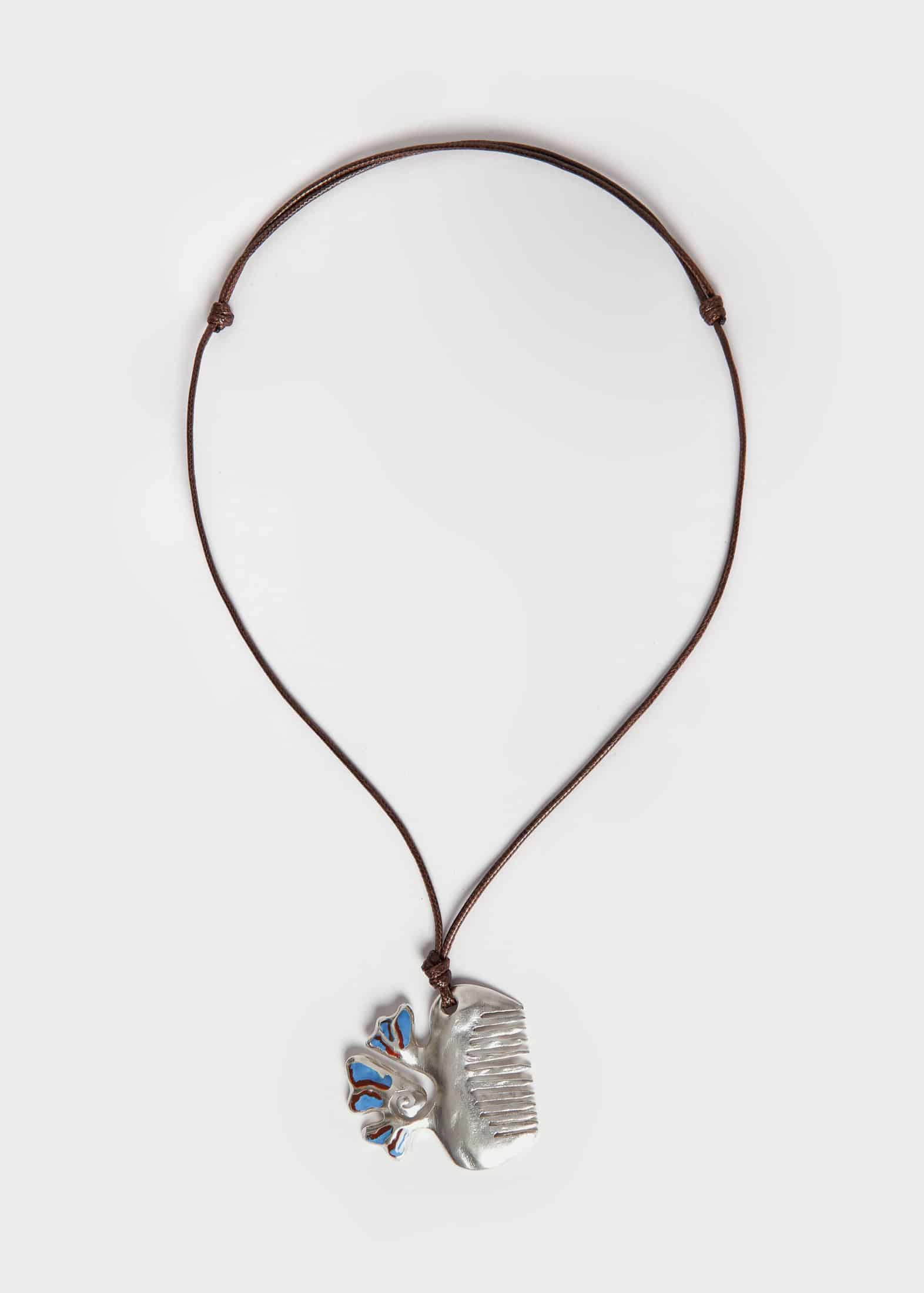 Collar Peineta Azul - miniatura 3