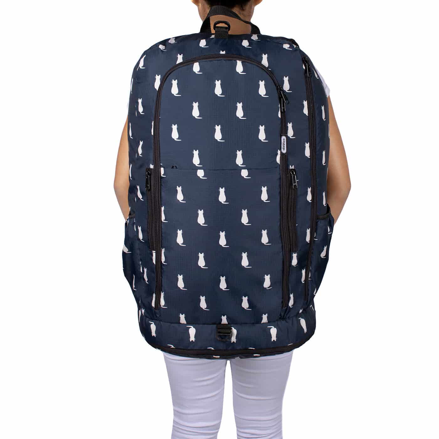 Morral Aventura ULTRA Plegable Estampado Gatos Citybags Multicolor - miniatura 5