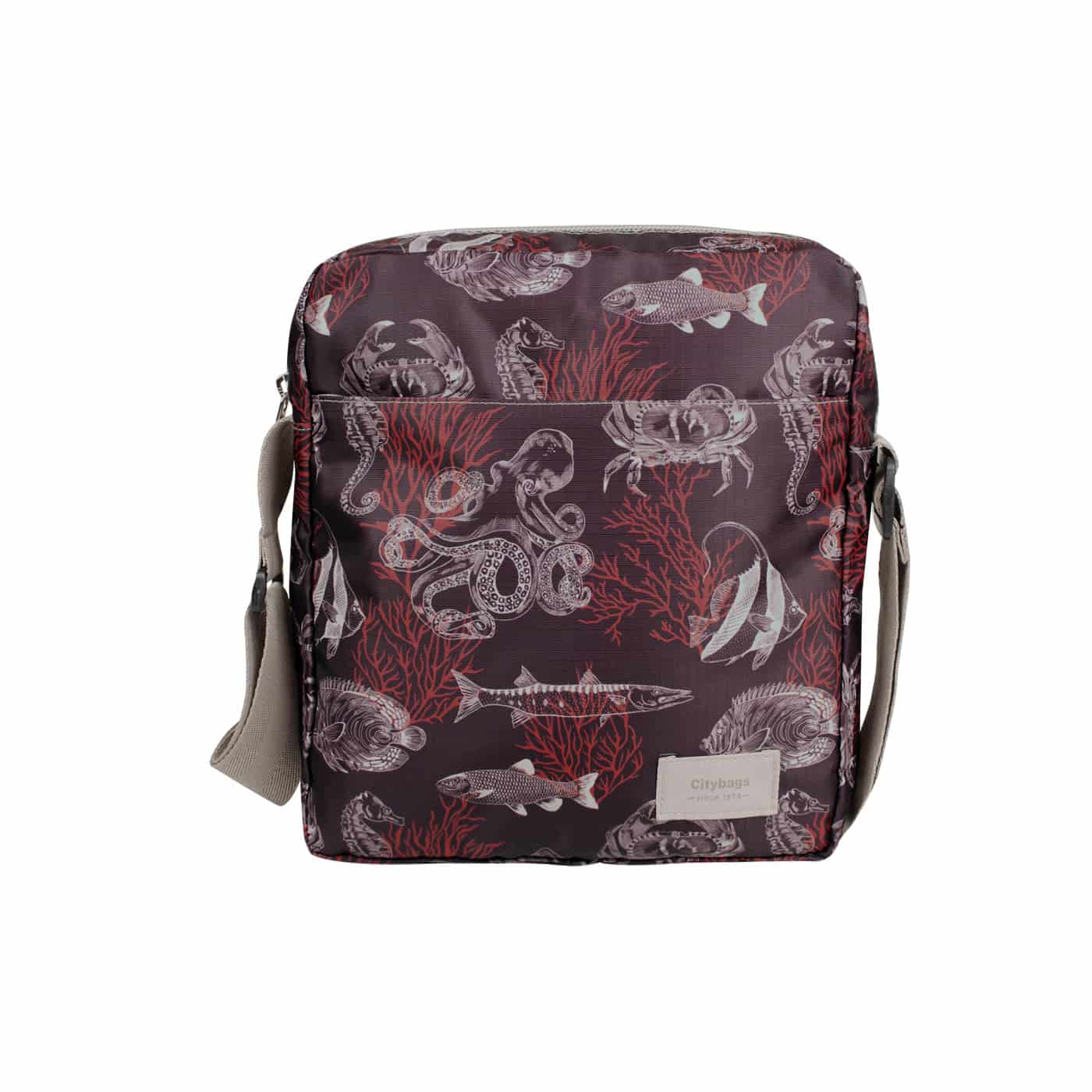 Bolso Manos libres Viajero Citybags Ultra Estampado Coral - miniatura 1
