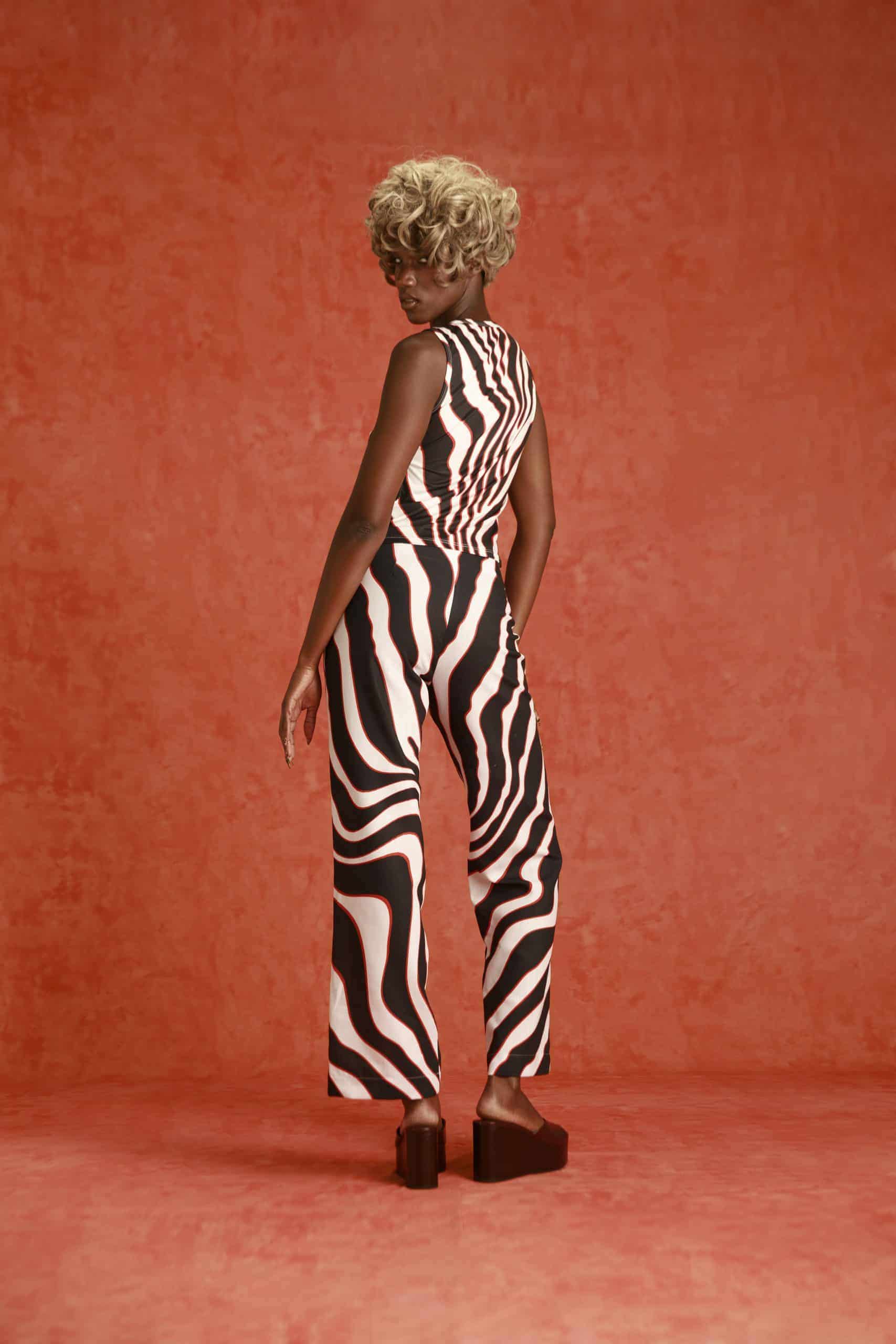 Roena Pants in Zebra - miniatura 2
