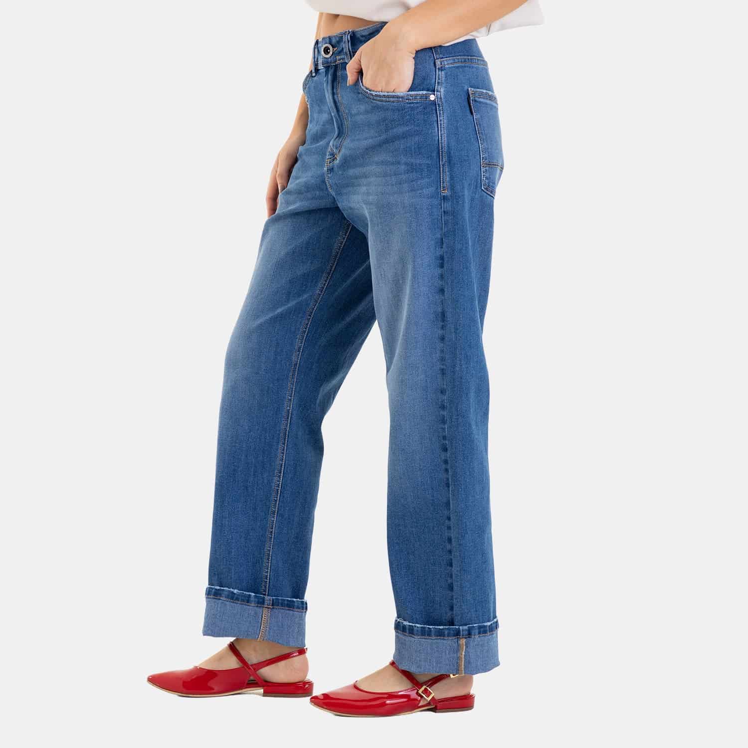 Straight Fit Jeans Mid Blue - miniatura 5