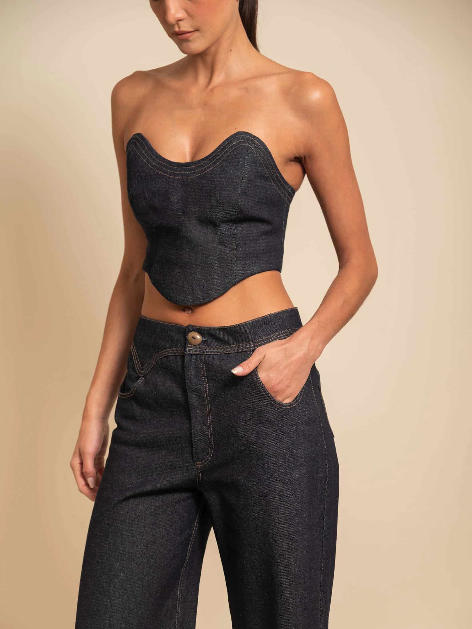MICAH TOP DARK BLUE - miniatura 2