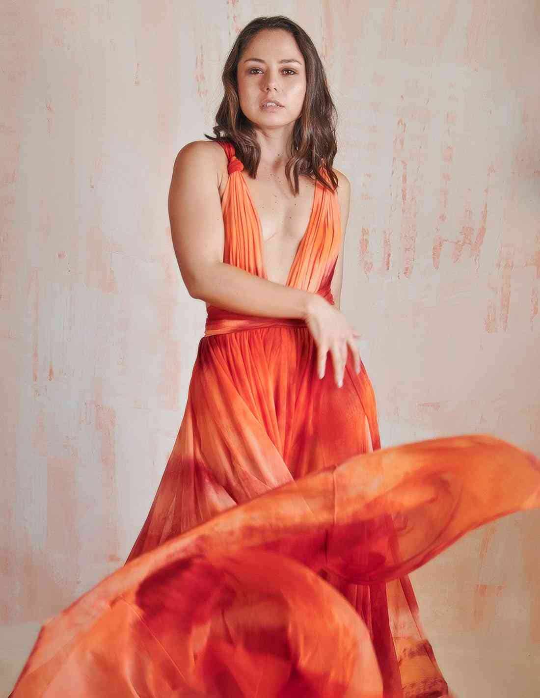 Vestido Hydra Fire Salmon - miniatura 4