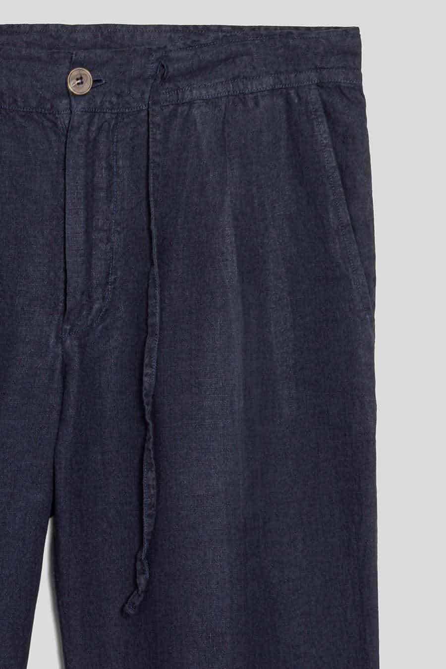 Men's linen pants navy alex - miniatura 2