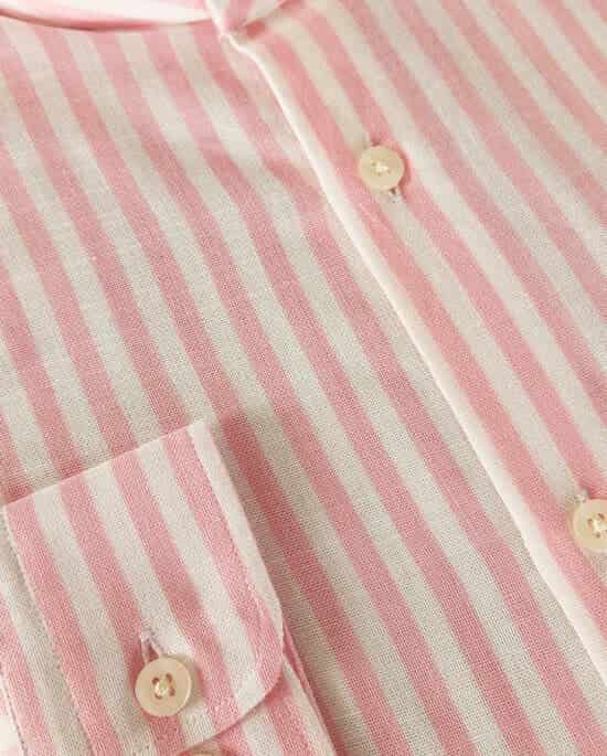 CAMISA NERU BLANCA RAYAS ROSADAS - miniatura 2