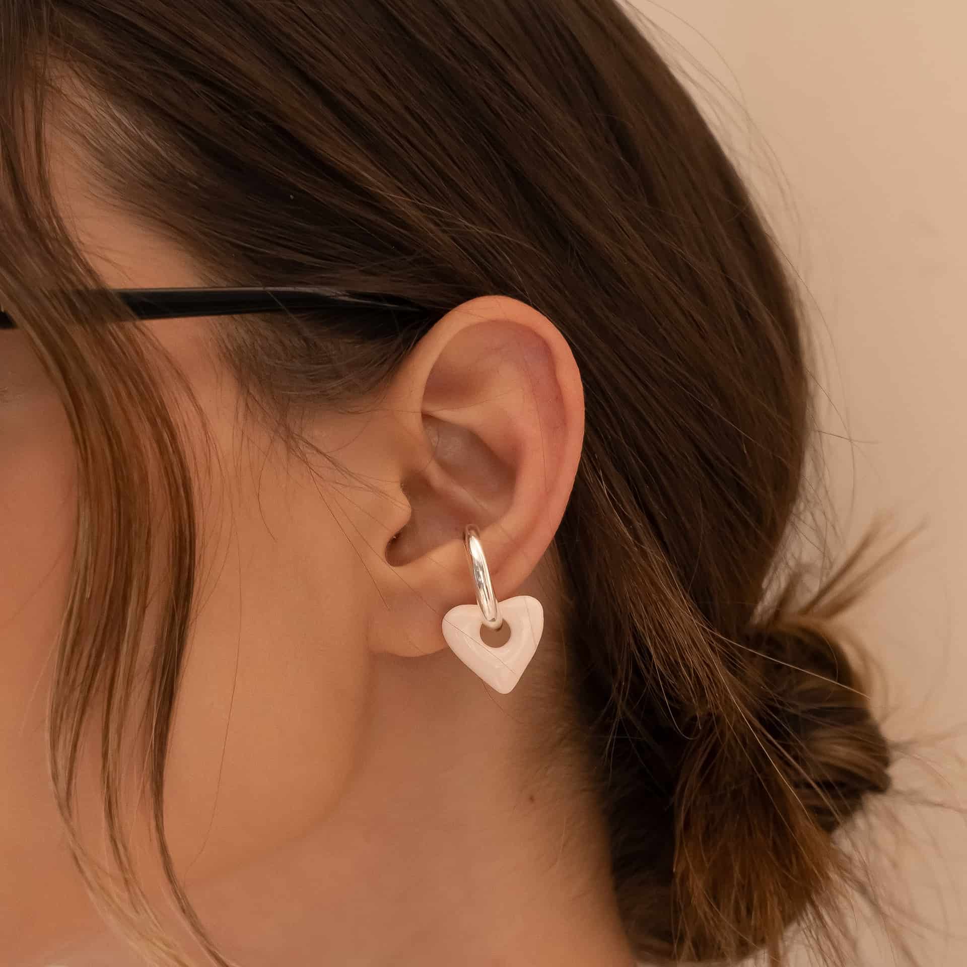 Earcuff 2 En 1 Maxi Corazón - miniatura 2