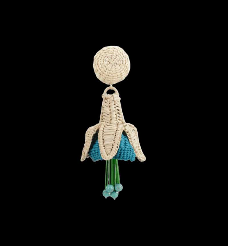 FUCHSIA BLUE EARRINGS - miniatura 3
