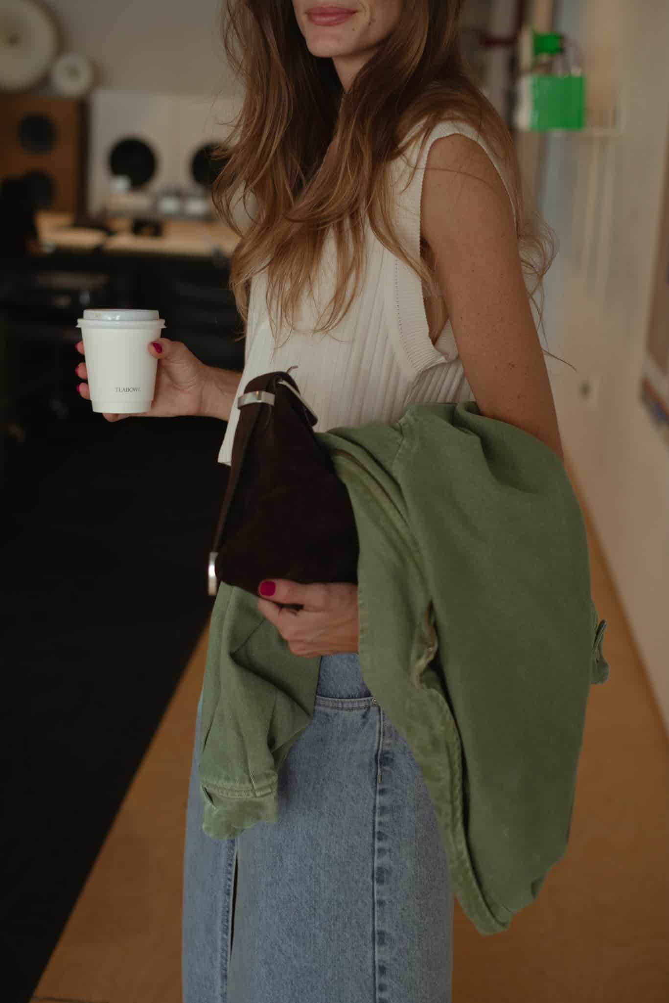 CROP KNIT VEST - SOFT WHITE - miniatura 6