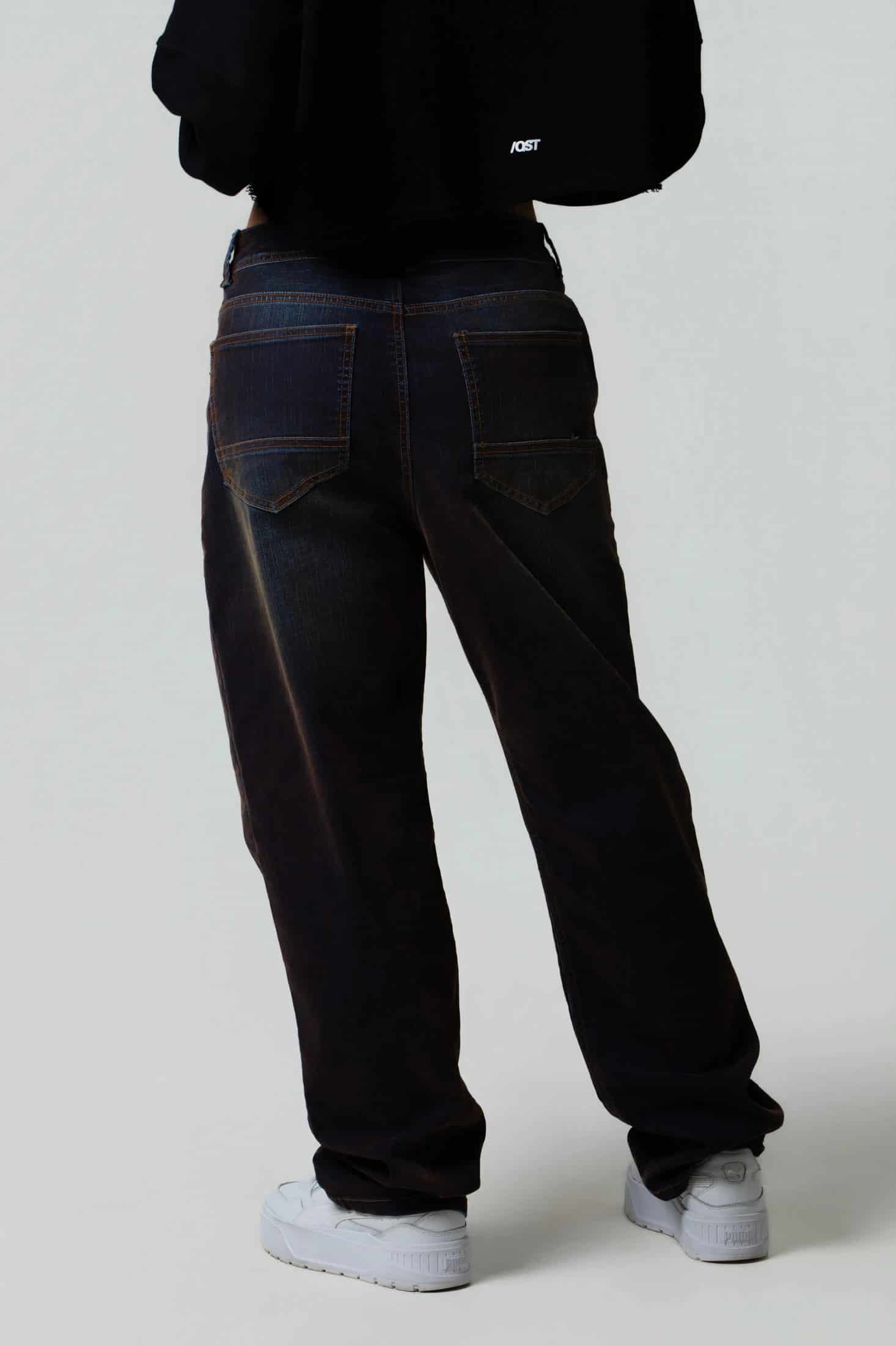 PANTALON 5 BOLSILLOS COLOR AZUL INDIGO - miniatura 3