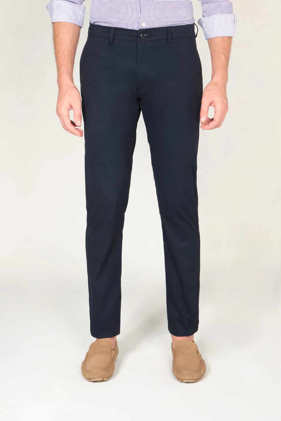 Pantalón Slim Fit Dril Azul Navy - miniatura 1