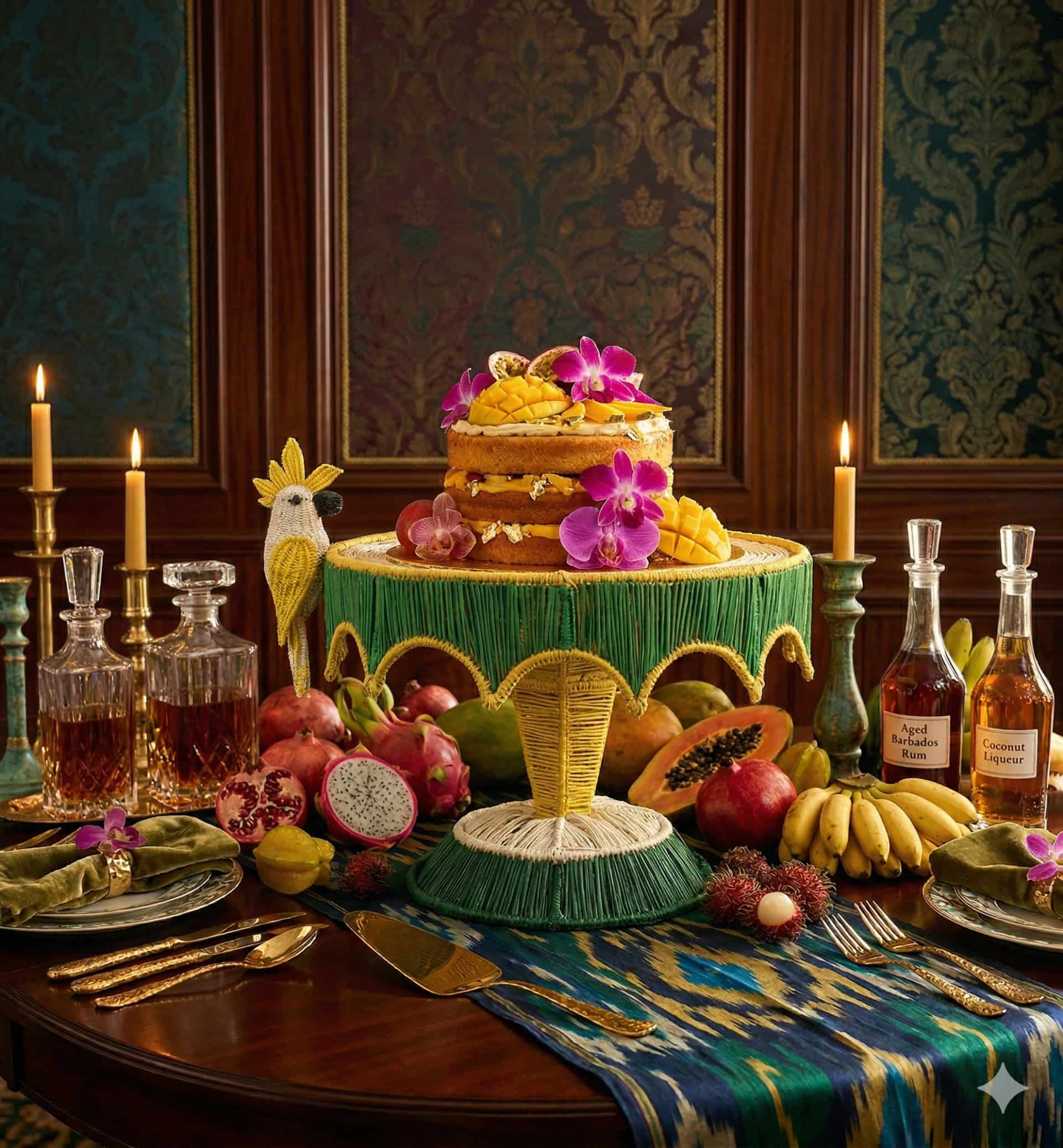 SOPORTE PARA TORTAS -  TROPICAL FEAST - miniatura 2