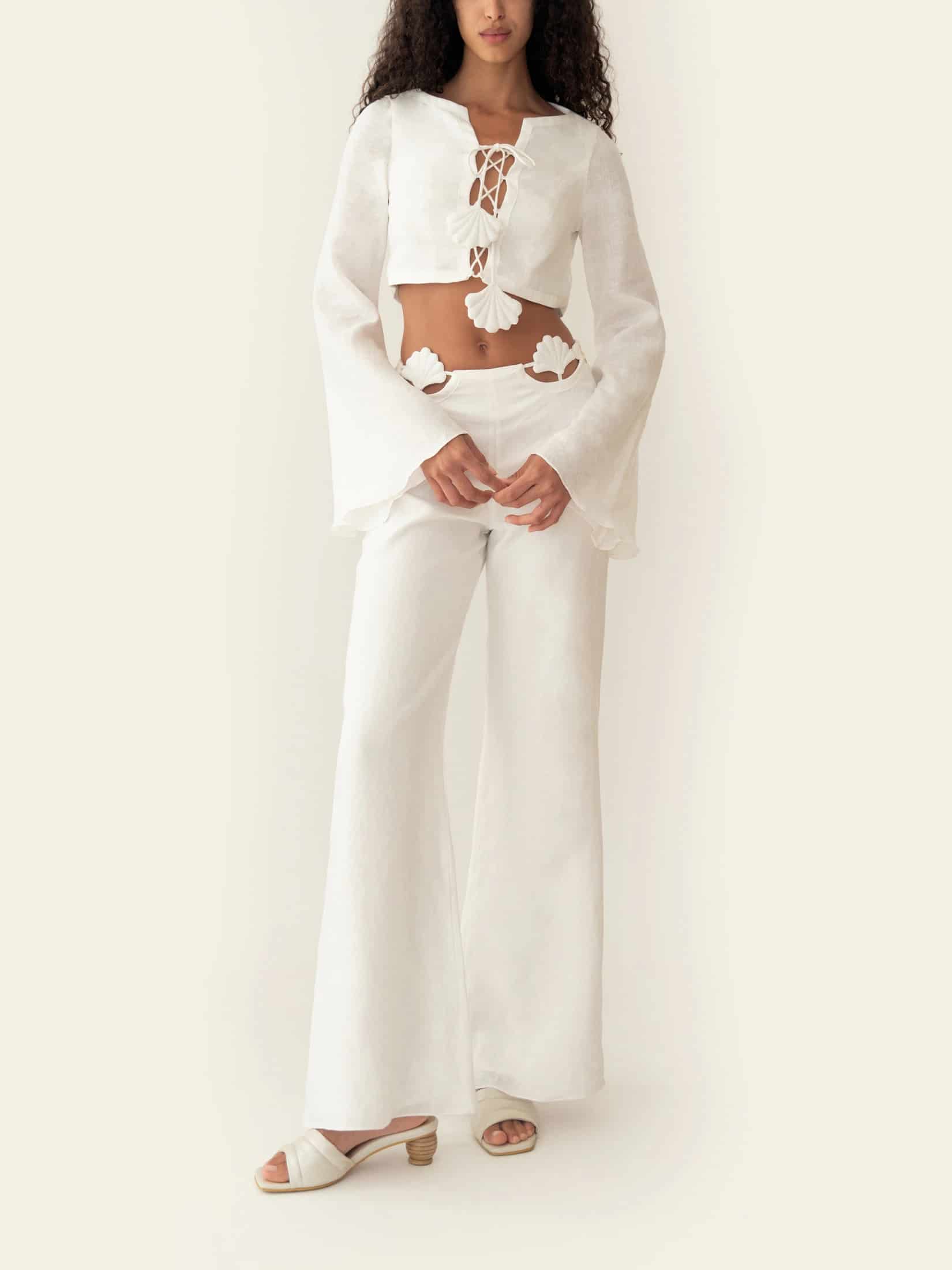 AMELIE PANT IVORY - miniatura 2