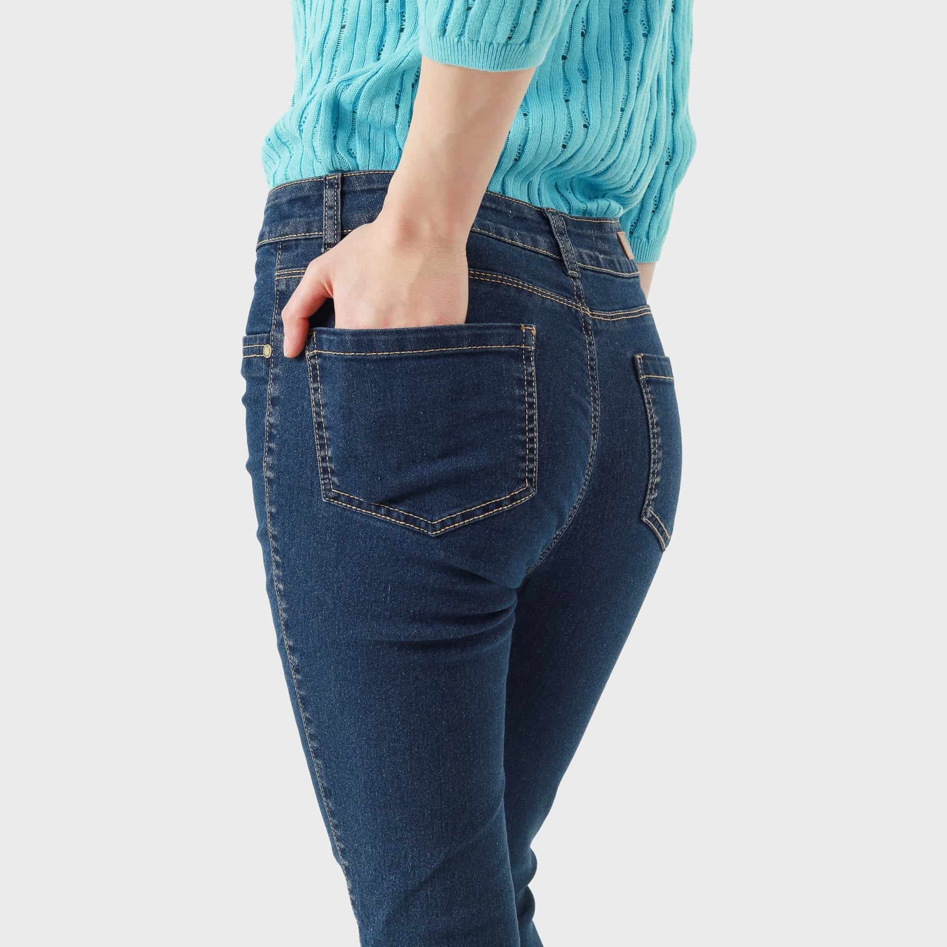 Jean skinny tiro medio 5 bolsillos - miniatura 8