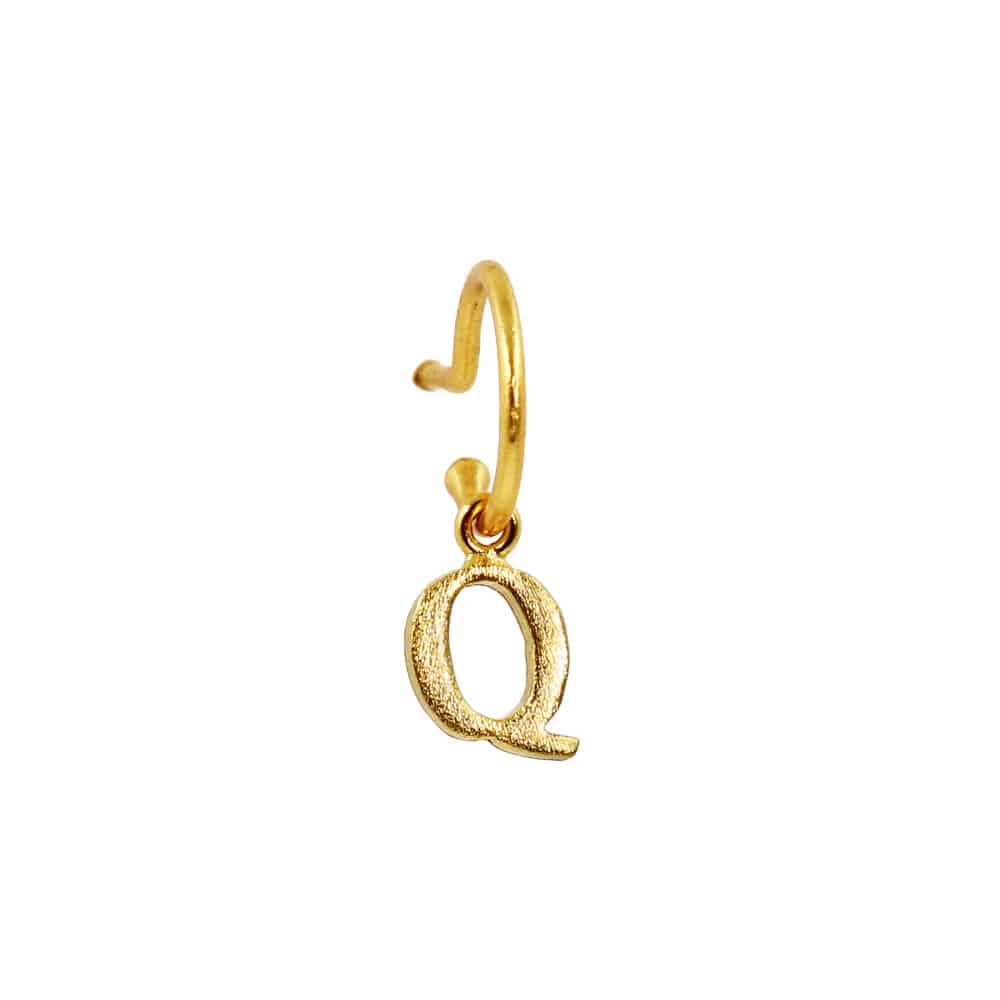 PreOrder Baby Hoops 9mm Letra Gold - miniatura 14