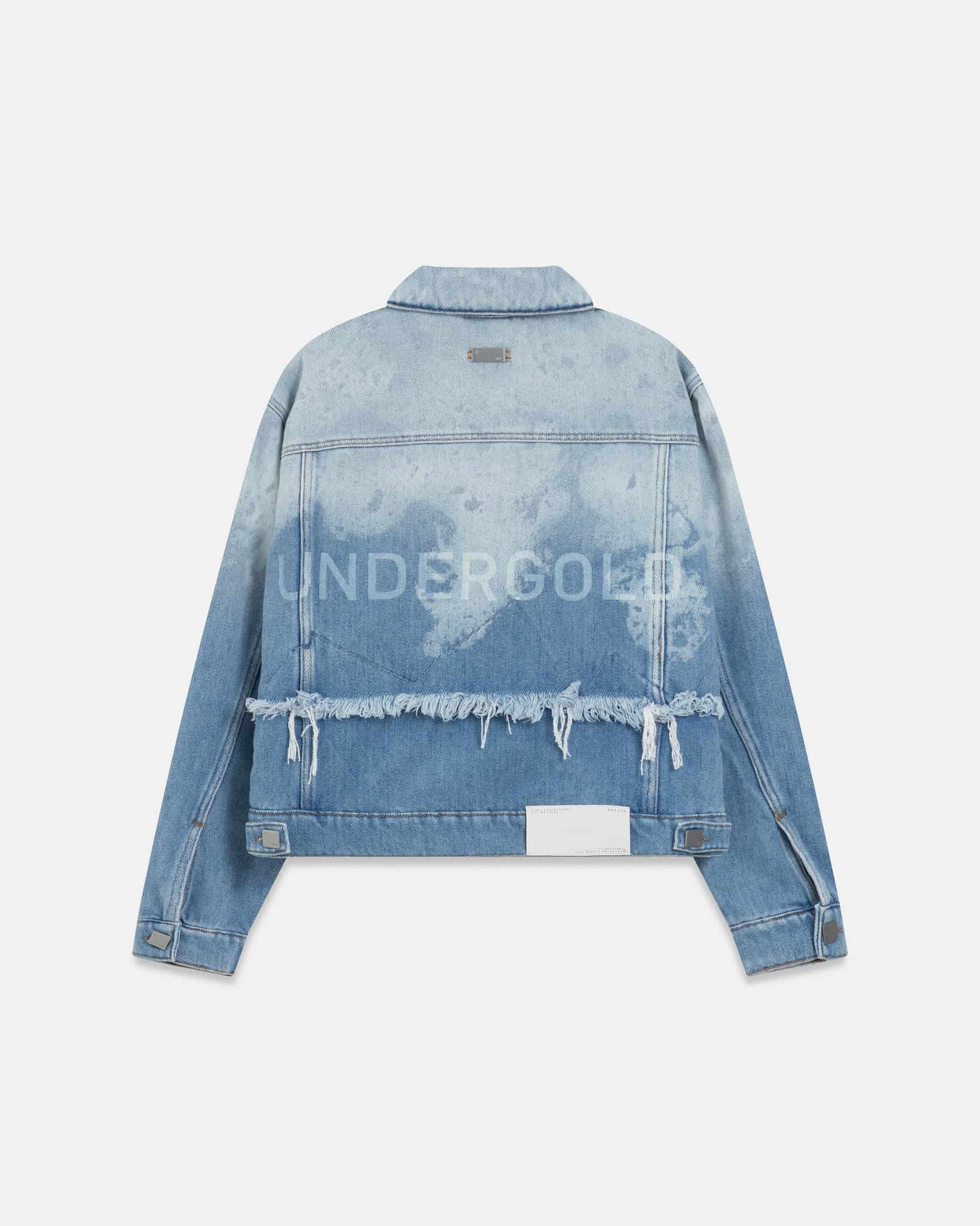 Holy State UNDRGLD Double Destroyed Jacket Blue - miniatura 1