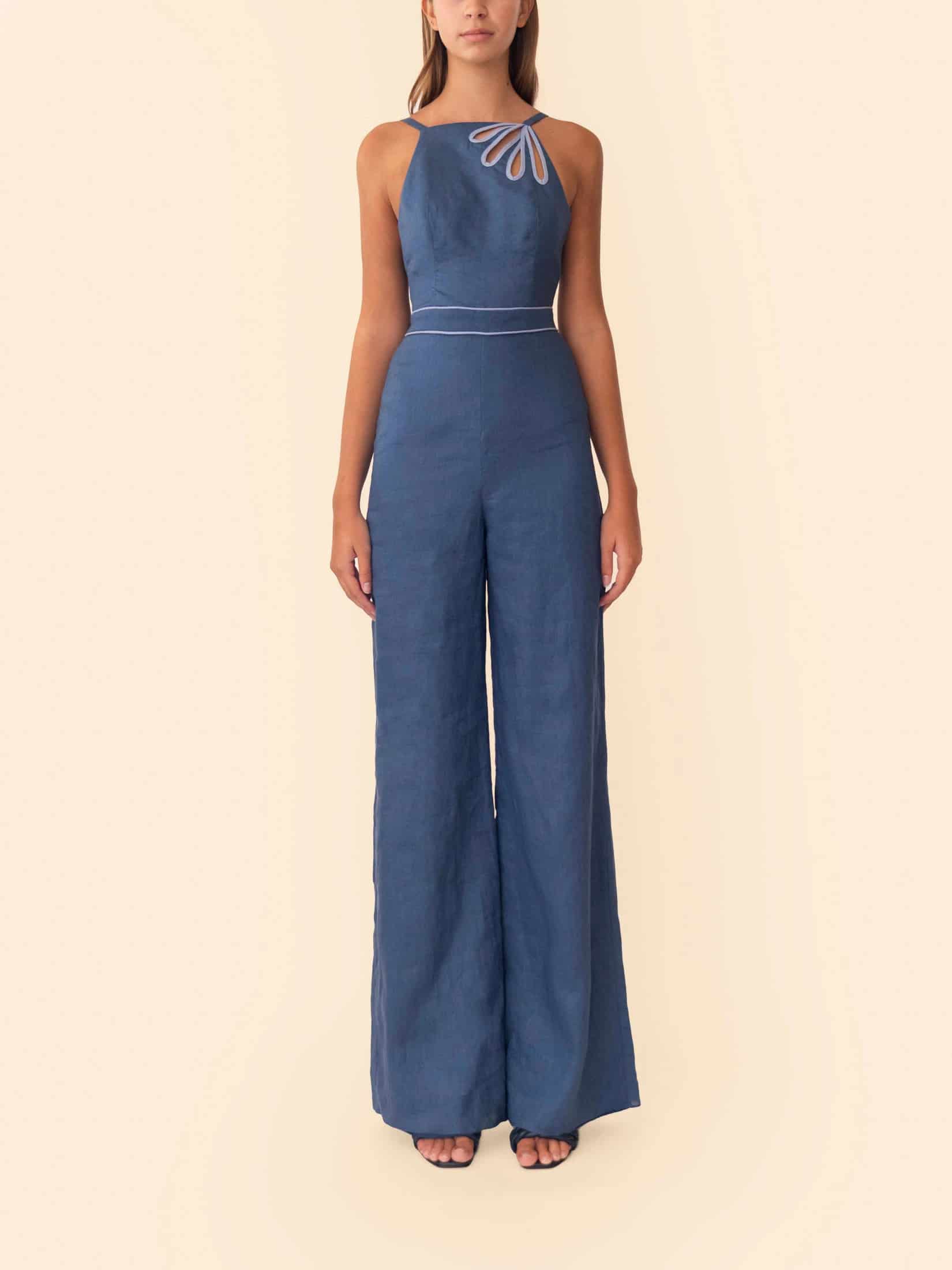 ELIA JUMPSUIT NAVY - miniatura 2
