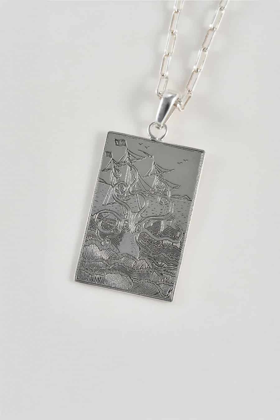 Cadena kraken plata - miniatura 1