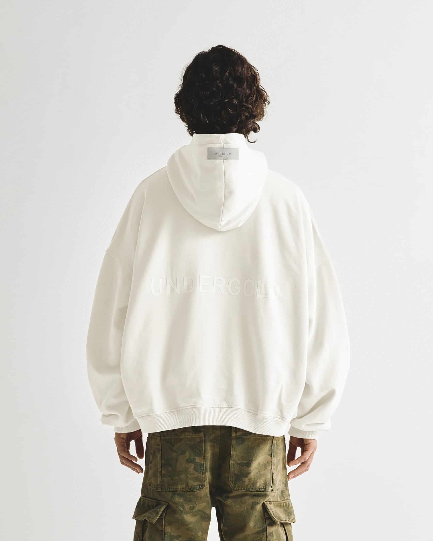 Line Logo Hoodie White - miniatura 2
