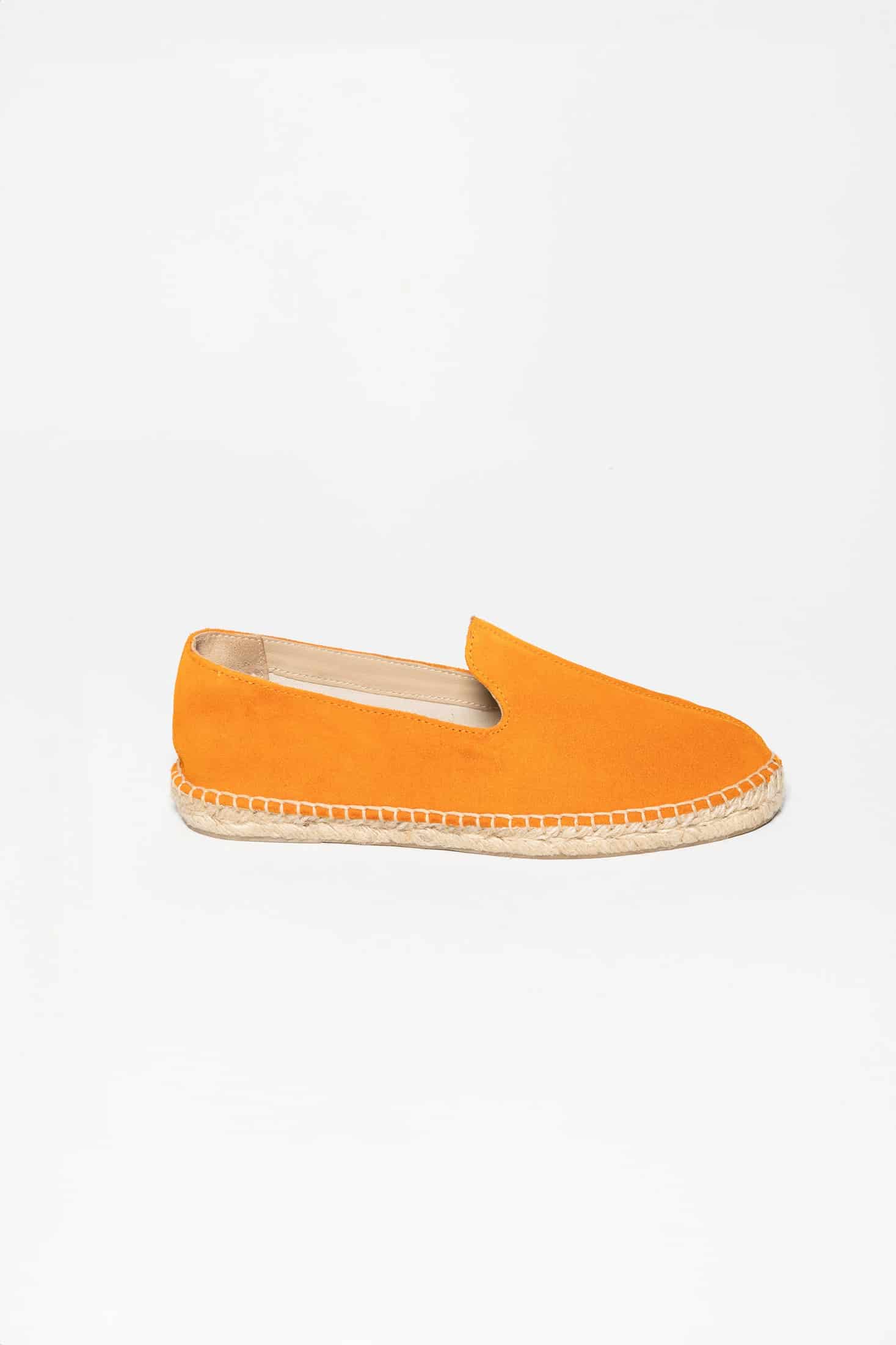 Men's leather espadrille tangerine - miniatura 1