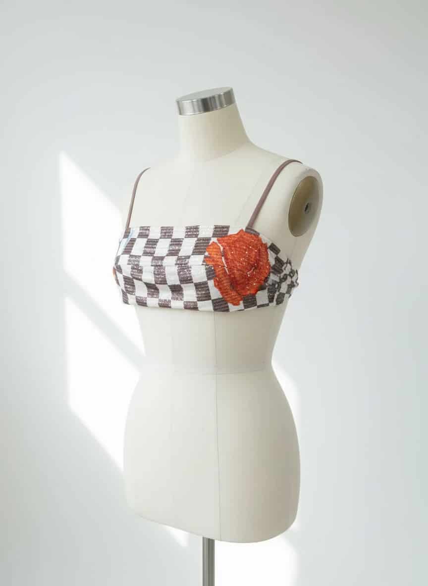 Laguna Sequin Crop Top - miniatura 3