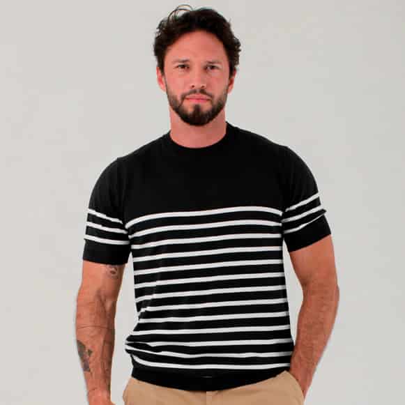 T-SHIRT MODA TEJIDO HOMBRE - miniatura 4
