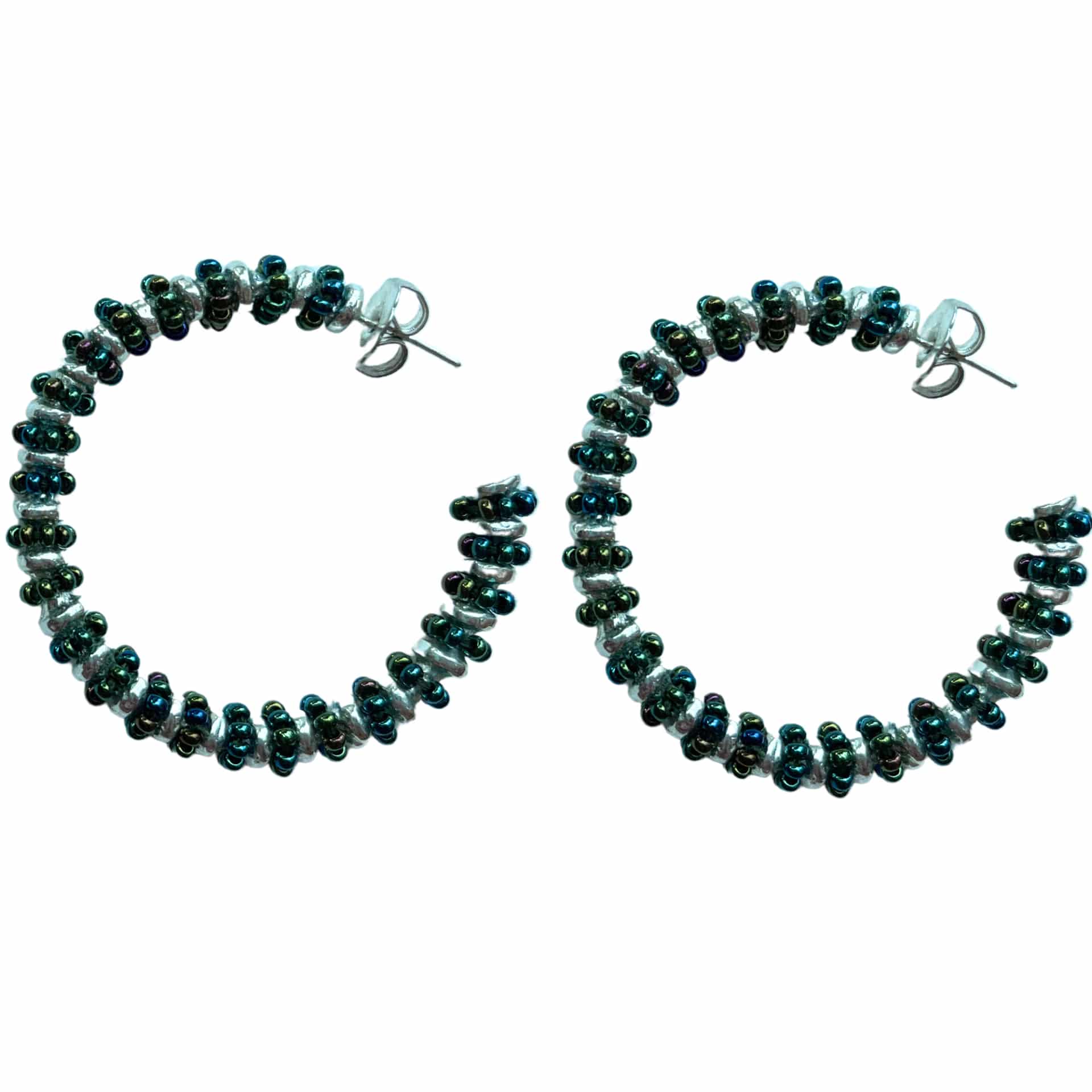Formation Beaded Maxi Hoops - miniatura 3