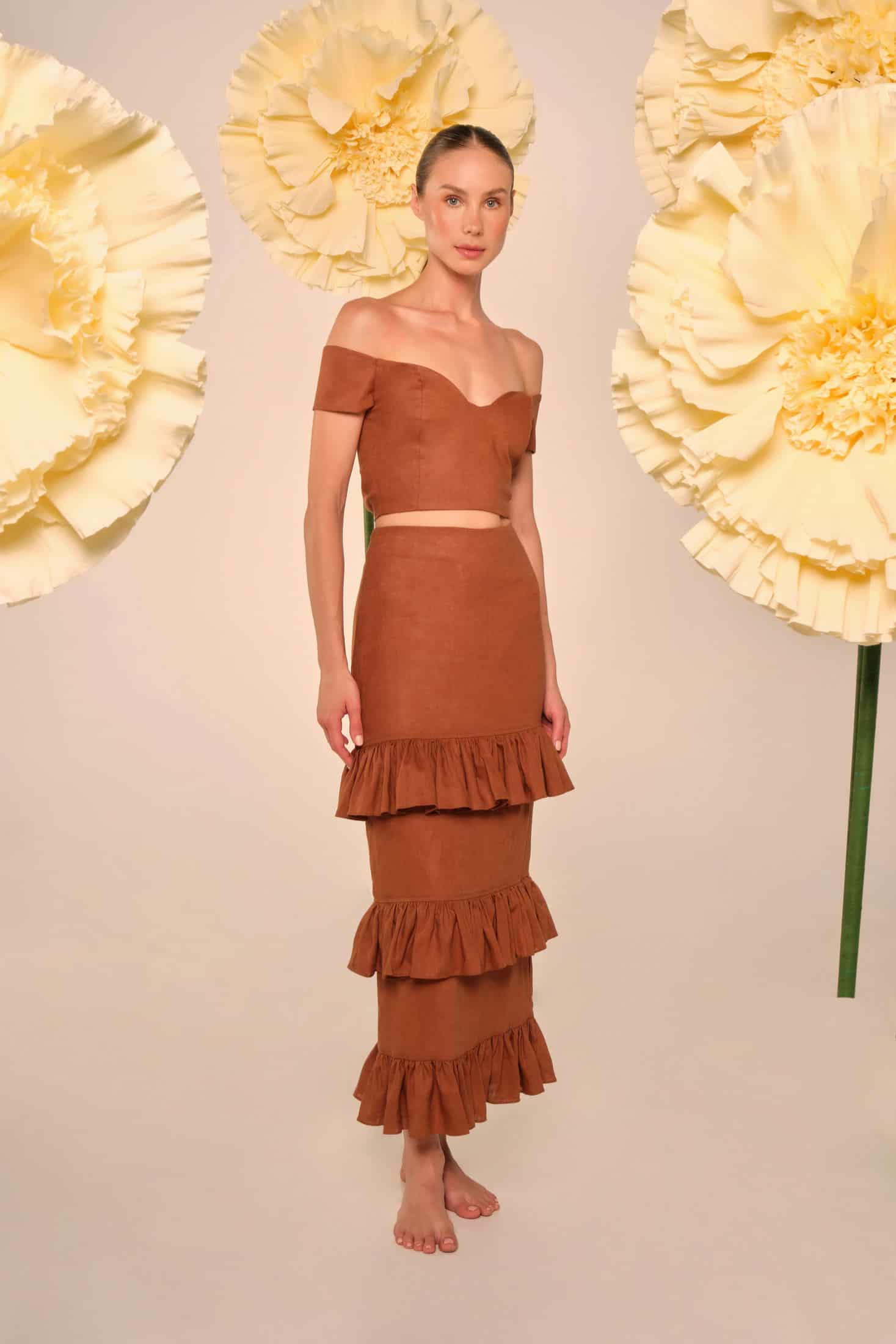 Dulce de Almendra Ankle Skirt - miniatura 2