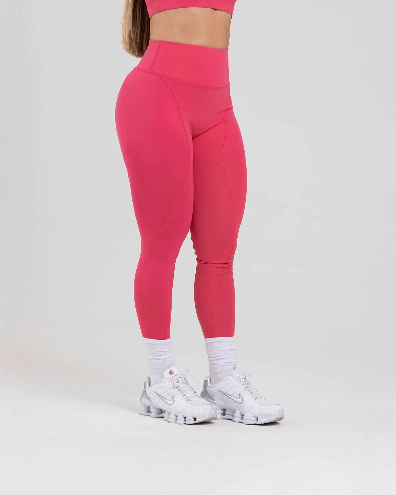 Leggings sculpt glow fucsia rouge genuina - miniatura 2