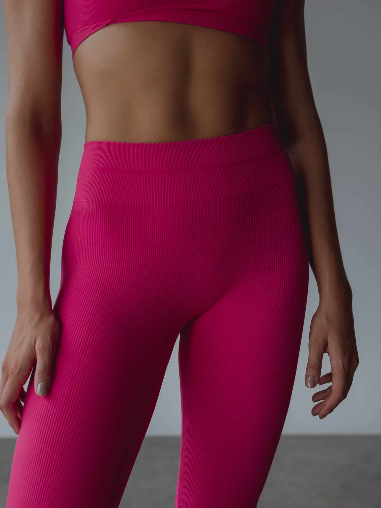 BLAZE SEAMLESS LEGGINGS - FUCSIA - miniatura 4