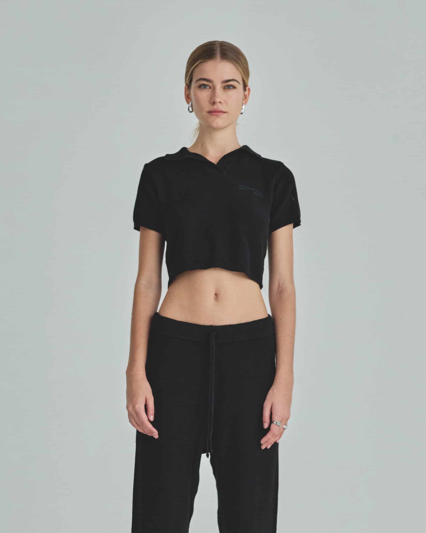 W Holy State Undergold Studio Polo Shirt Black - miniatura 2