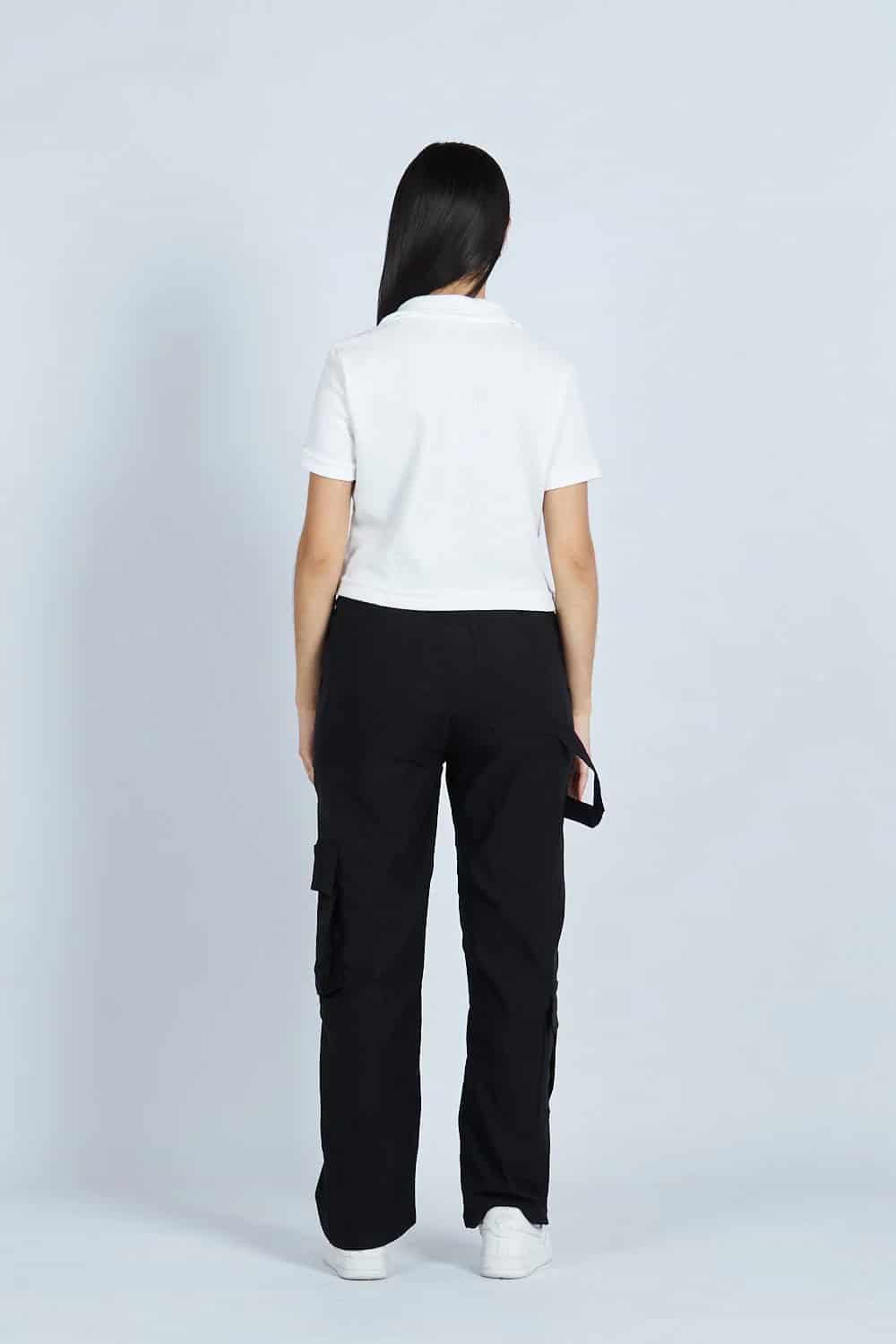 Lounge cropped Polo textura Blanca | Drop 03 | - miniatura 7