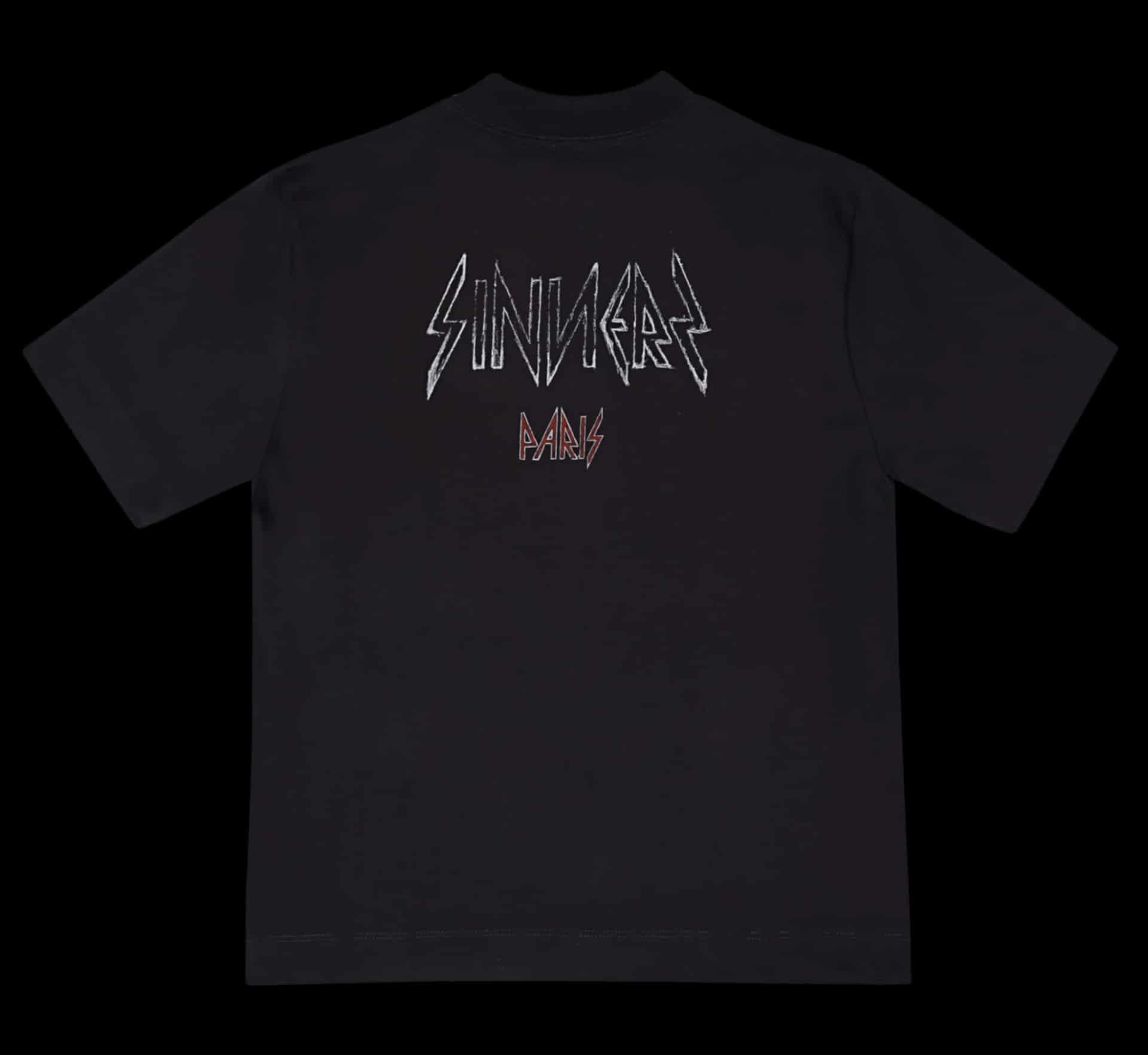 L'ENFANT MONOGRAM BLACK T-SHIRT - miniatura 3