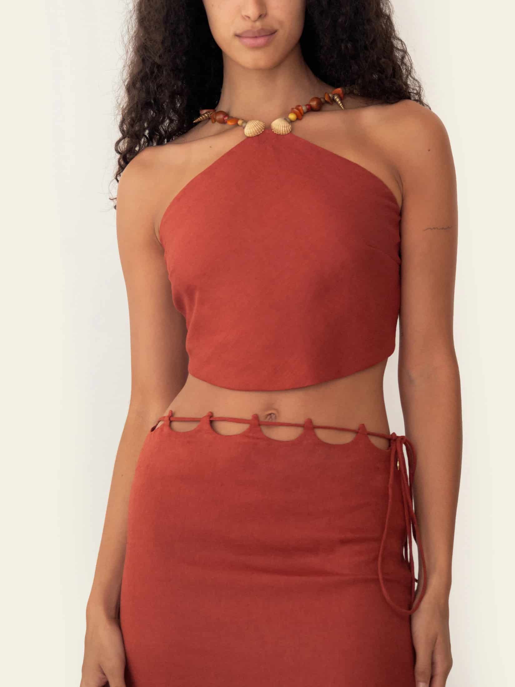 GIANA TOP SUNSET ORANGE - miniatura 2