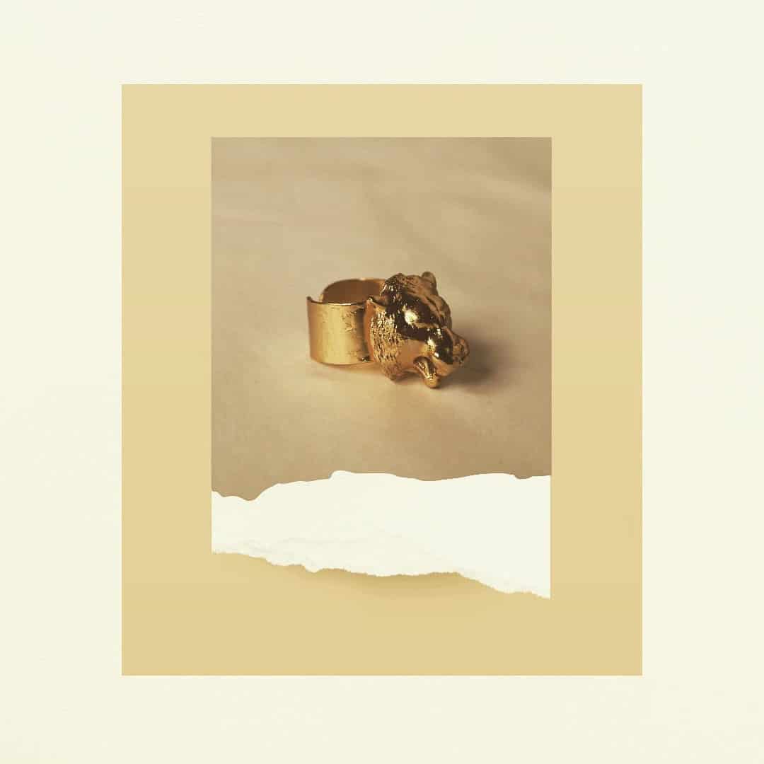 Anillo con cabeza de tigre - miniatura 3