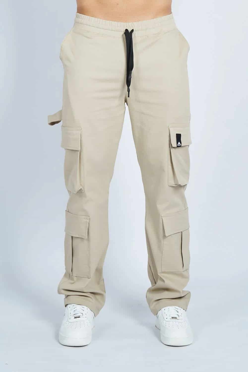 Jogger cargo 8 bolsillos bota recta CAQUI | DROP 3 | - miniatura 1