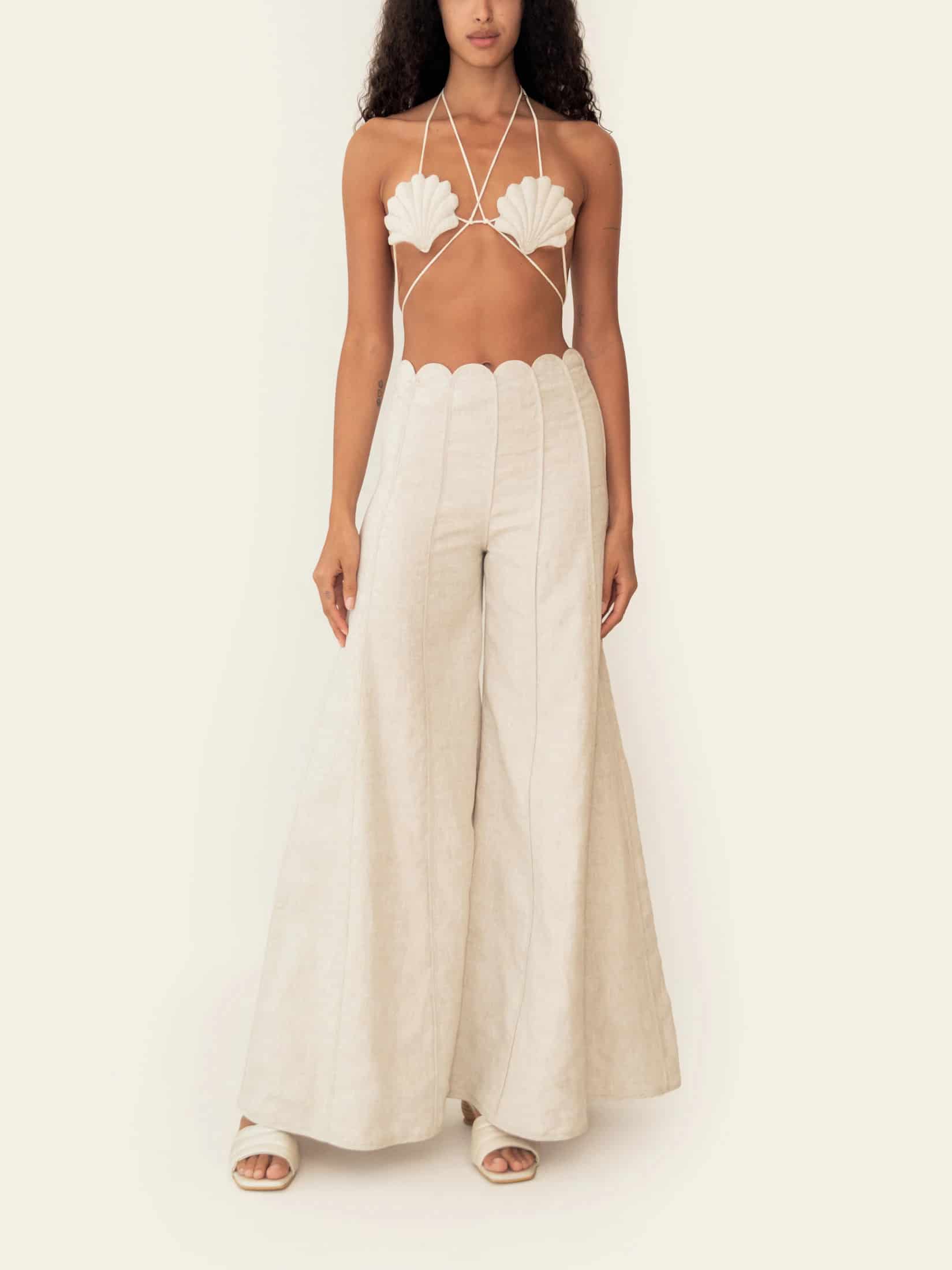 SILVANA TOP BEIGE MELANGE - miniatura 3
