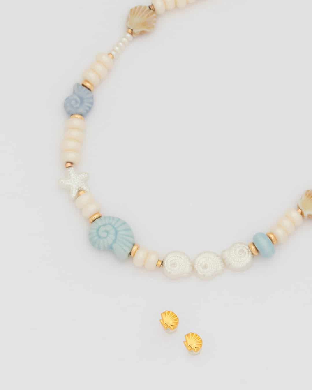 Collar Caracoles + Aretes - miniatura 2