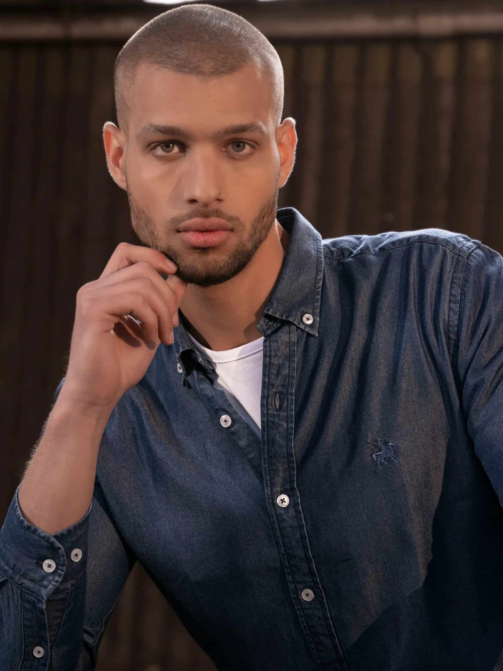 Camisa First-Class Denim Hombre Azul oscuro - miniatura 3