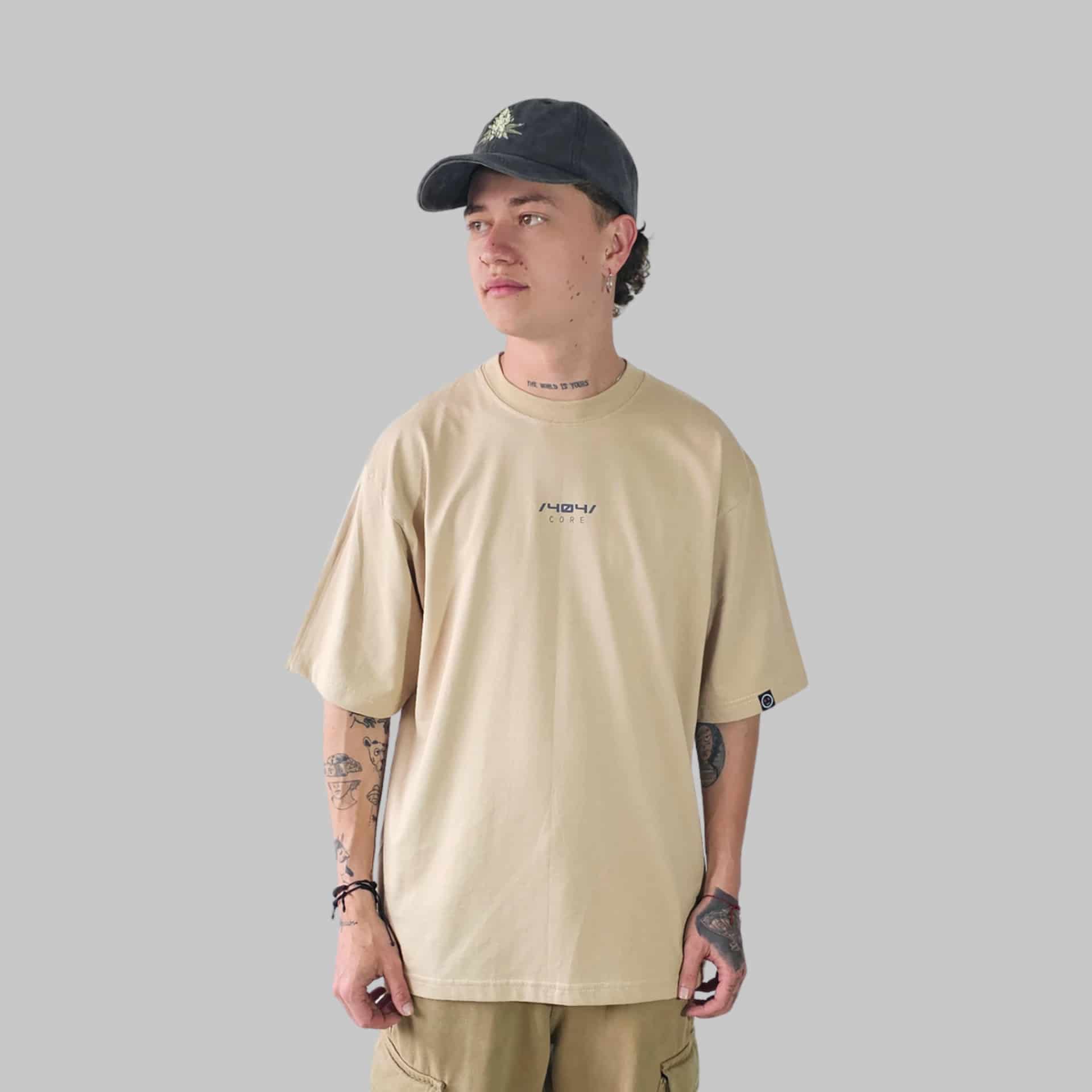 Camiseta Oversize Core Beige - miniatura 2