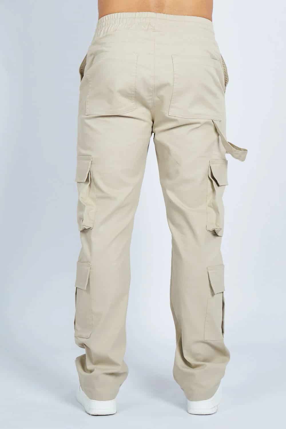 Jogger cargo 8 bolsillos bota recta CAQUI | DROP 3 | - miniatura 7