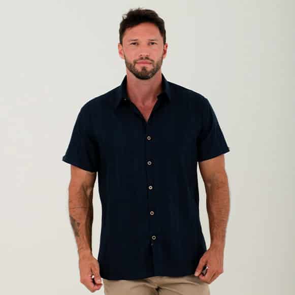 CAMISA MC 100% ALGODON TEXTURA HOMBRE - miniatura 1