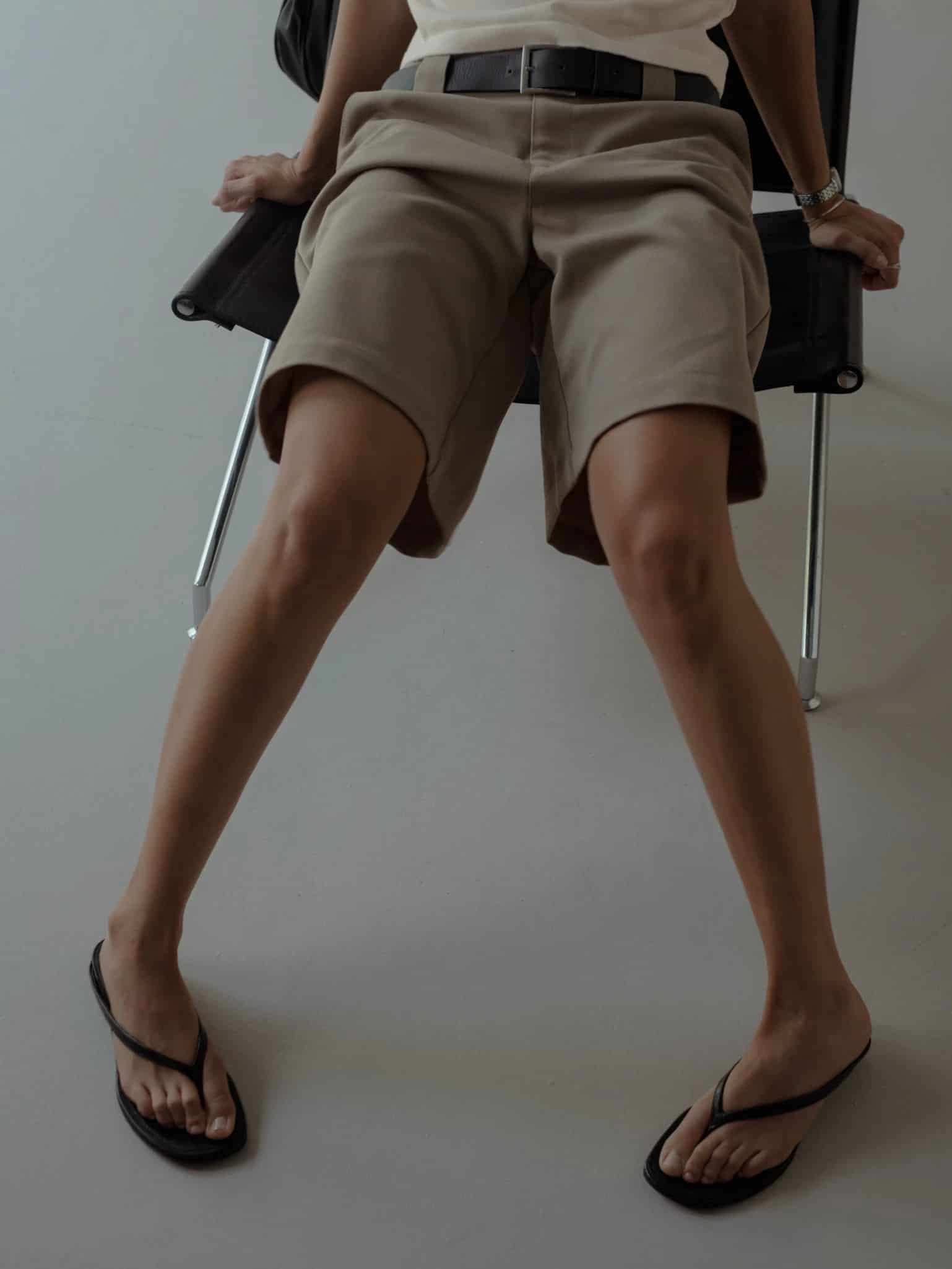 LONG CLASSIC SHORTS - TAUPE - miniatura 8