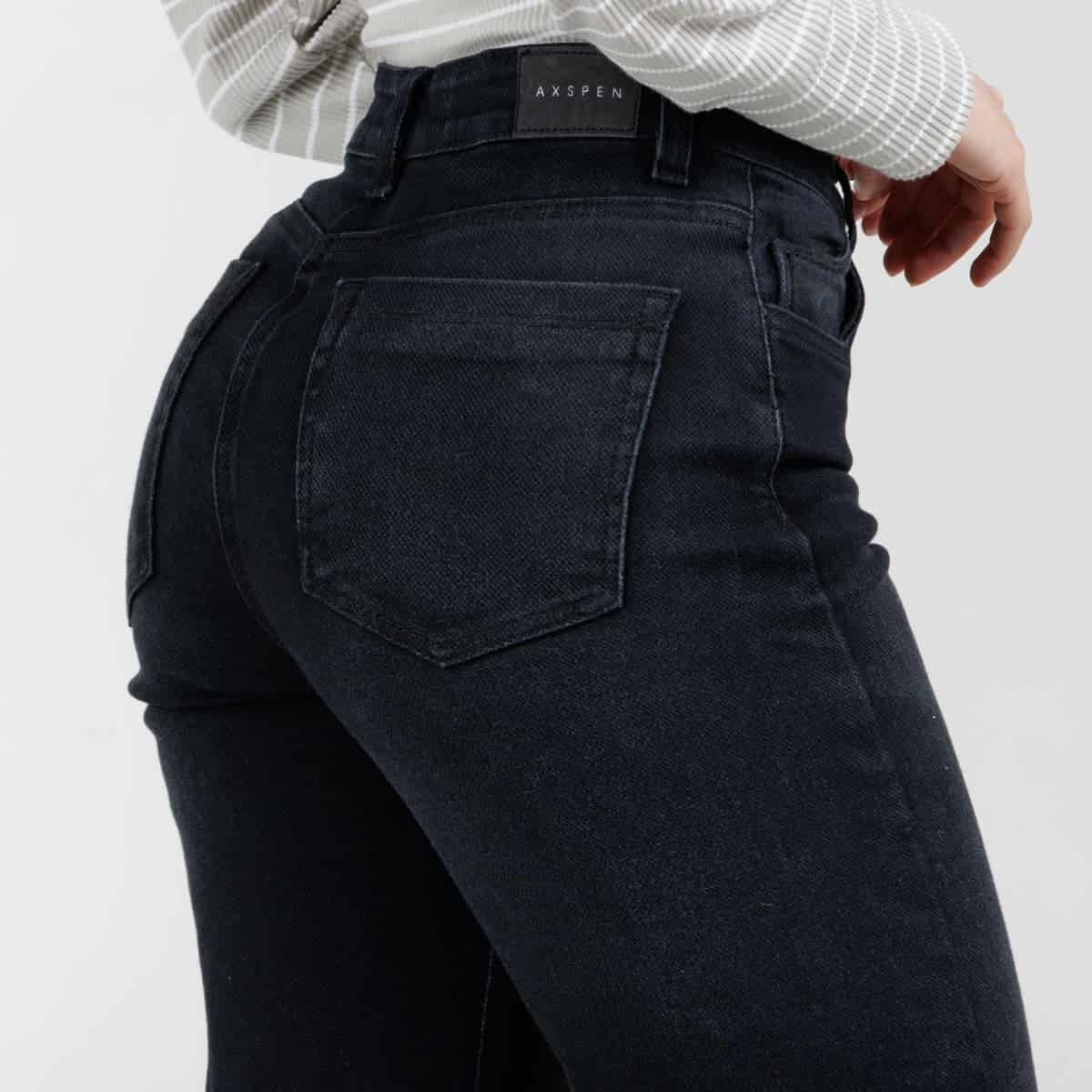 Jean Wide Leg Negro Ax-3155 Licrado - miniatura 3