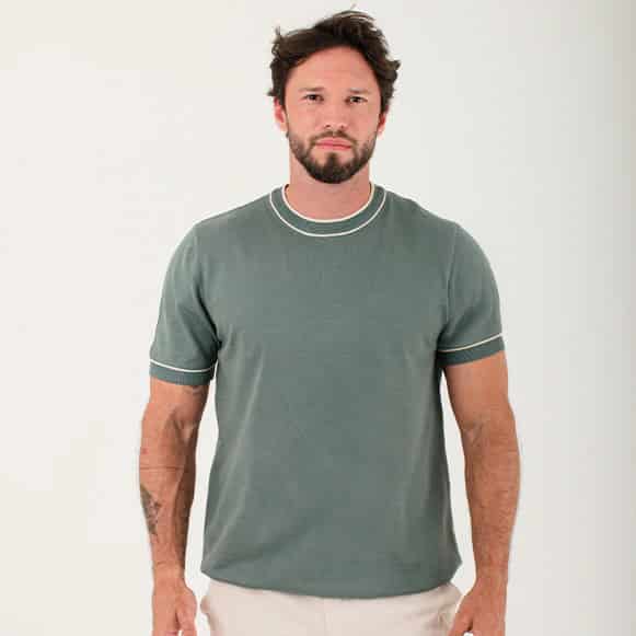 T-SHIRT MODA TEJIDO HOMBRE - miniatura 3