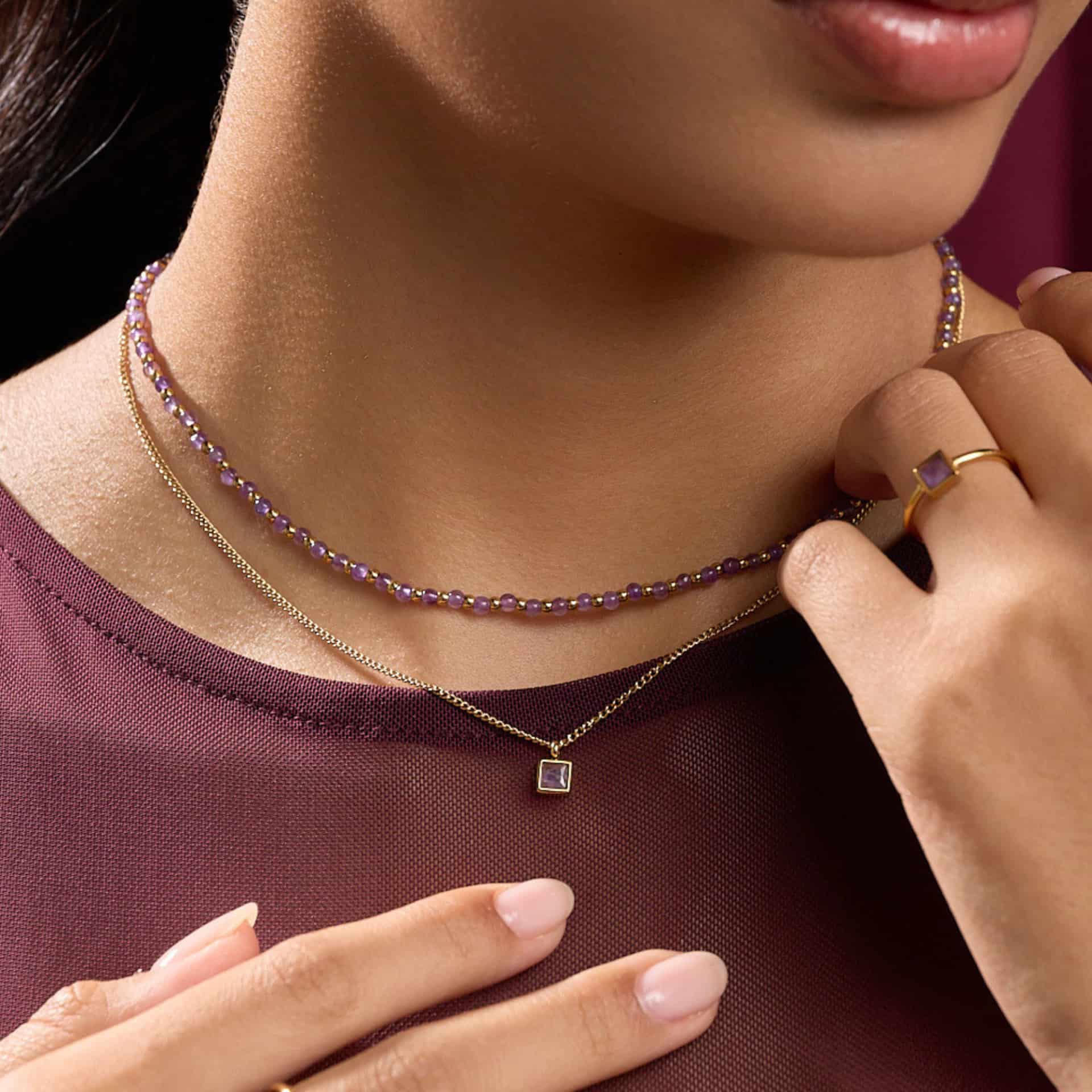 Collar Amatista Square - miniatura 4