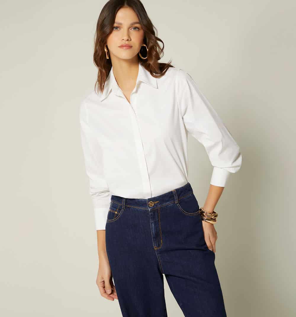 Blusa camisera manga larga - miniatura 1